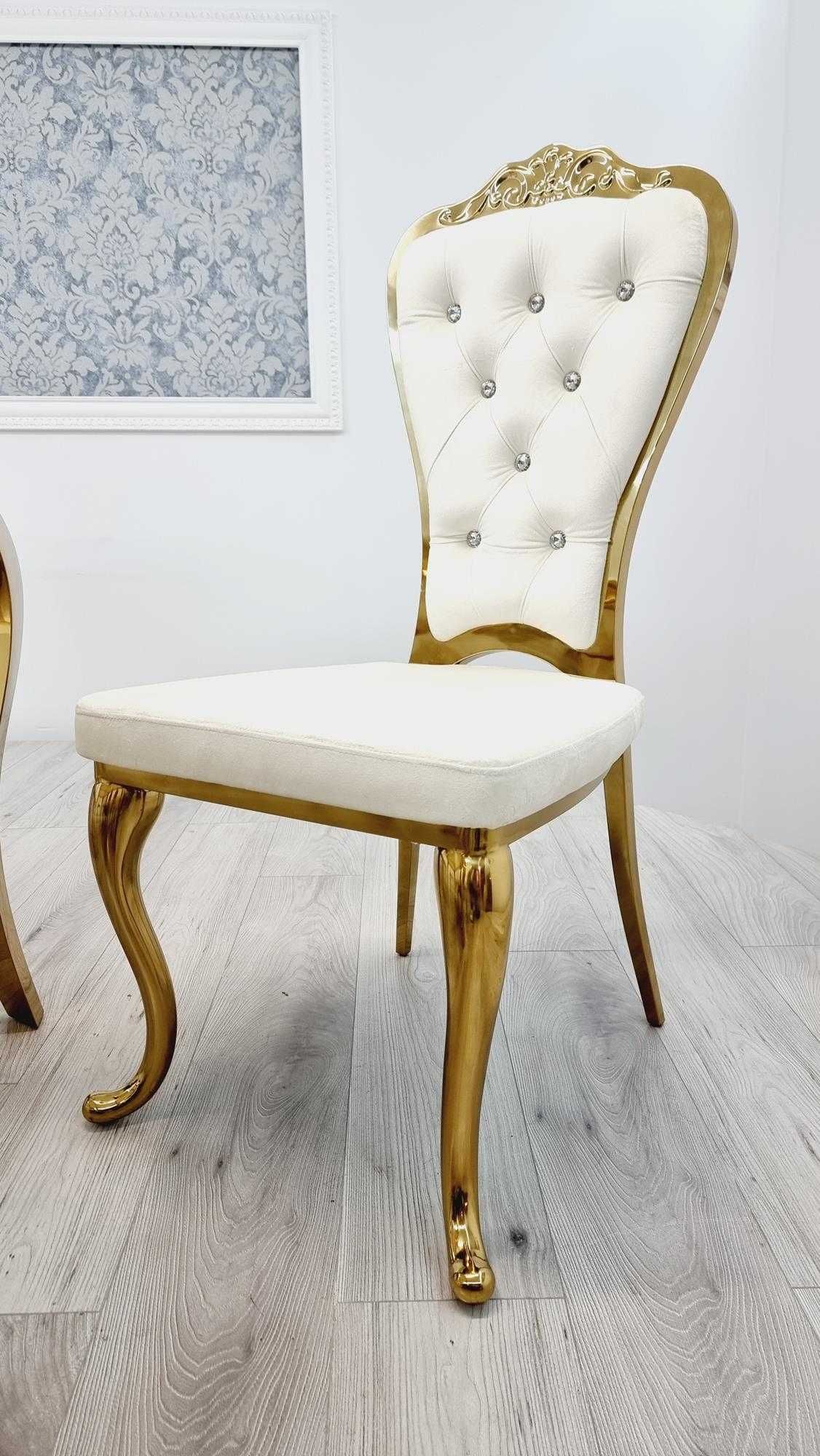 Stół Glamour 200x100 z 8 krzesłami Ludwik
