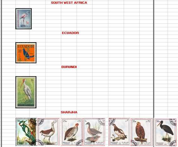 Vendo ou troco Selos (Tema Aves Mundiais) 3/4