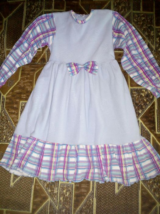 Тепле плаття (суконка,  сукня) на дівчинку 4-6 років