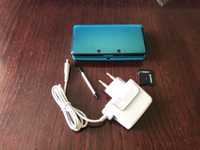 Konsola Nintendo 3DS Aqua Blue CFW Luma + akcesoria