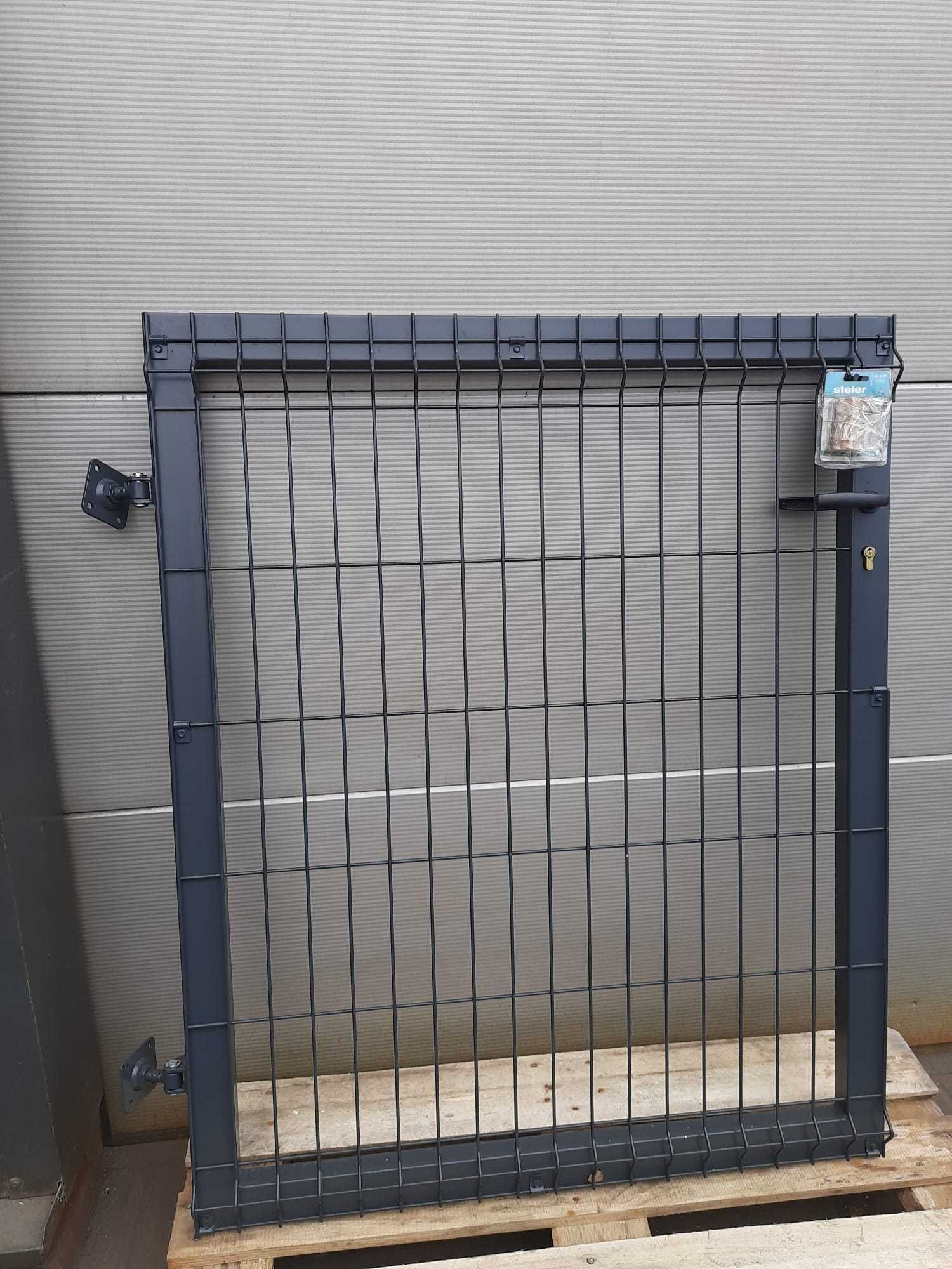 Furtka, bramka z wypełnieniem panelowym fi 5 RAL 7016 H 1,23m