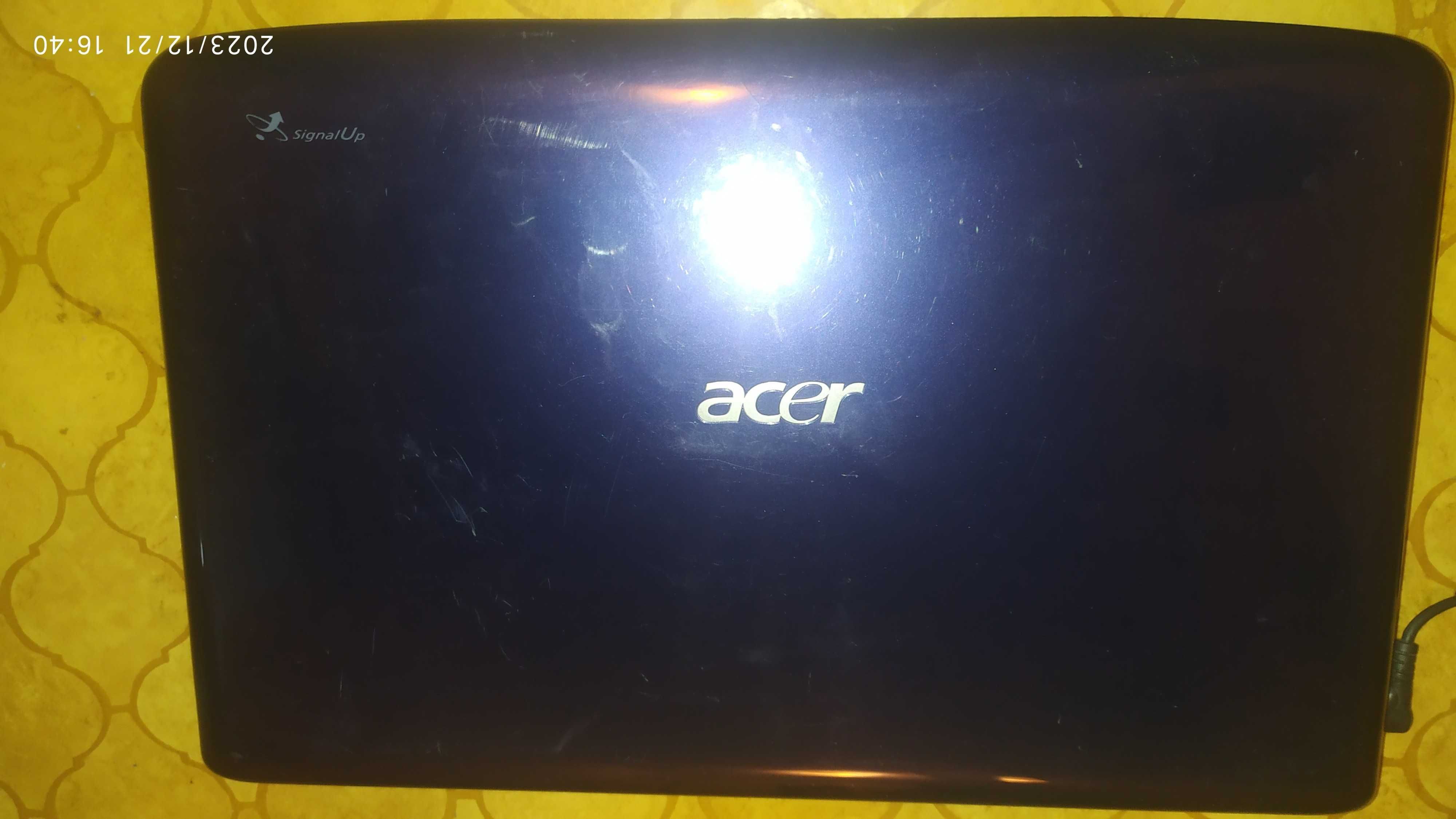 Laptop 15,6 Acer ASPIRE 5738G Intel Core 2x NVidia GeForce Win7 10 SSD