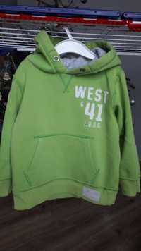 Bluza chłopięca zielona kaptur H&M 98/104  2-4 lata plus GRATIS