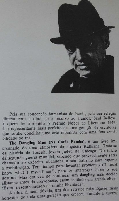 Na Corda Bamba de Saul Bellow - 1º Edição 1977