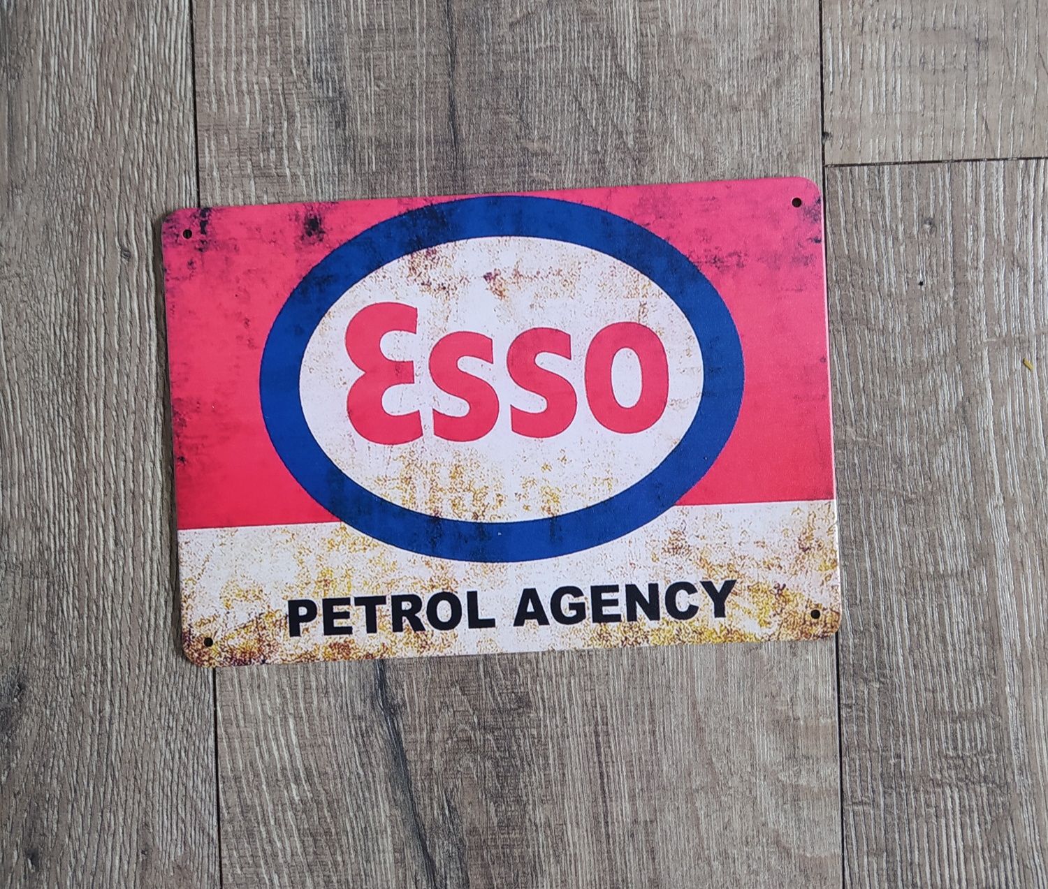 Tablica rejestracyjna Esso Petrol Agency Nowa Wysyłka