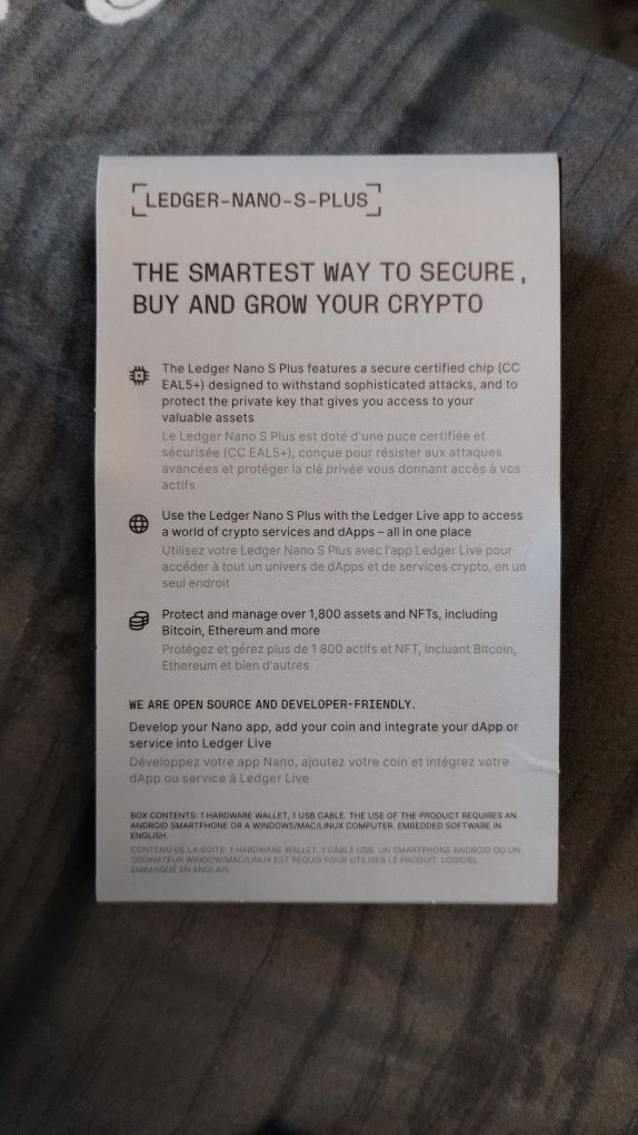 Ledger nano s plus portfel kryptowaluty