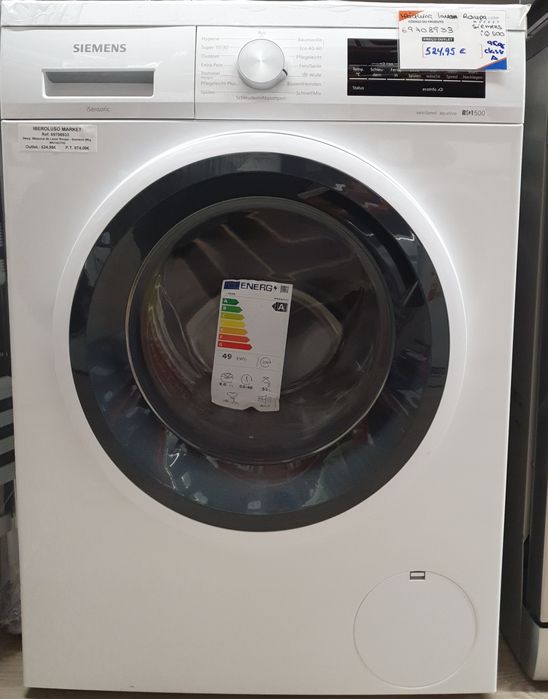 Máquina de lavar roupa 9 Kg WU14UT42 -SIEMENS