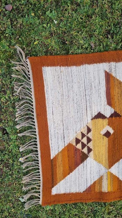 Kilim wełniany Design PRL lata 60 Cepelia