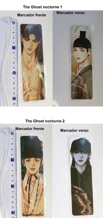 Marcador de livros e ímanes laminados anime, manhwa, BL, Yaoi