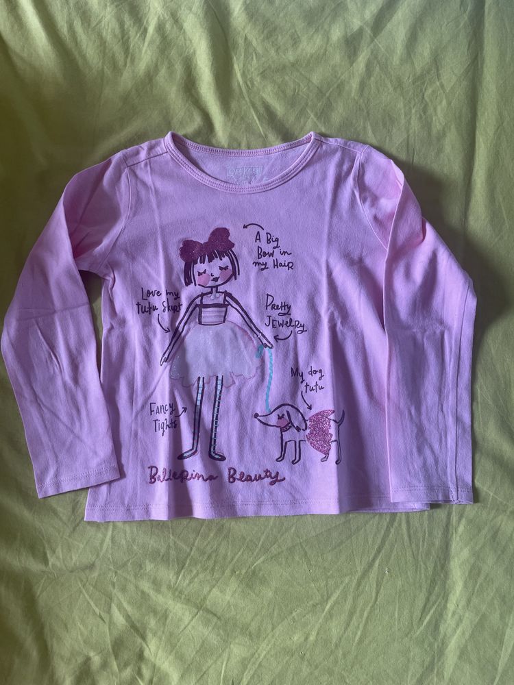 Tshirts com mangas varias marcas menina 4/5 anos