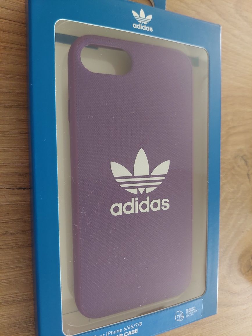 Etui fioletowe adidas iphone 6/6s/7/8