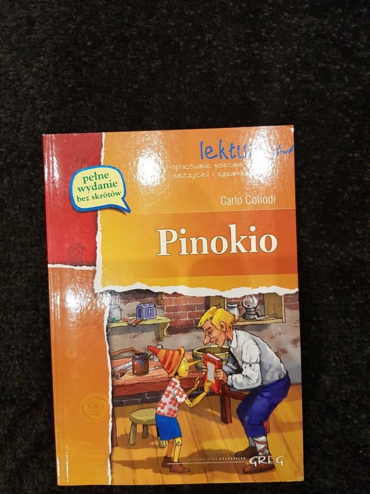 Książka, lektura Pinokio