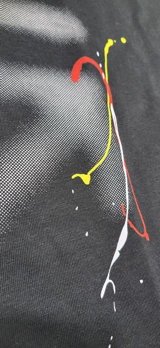 Off white czarny komplet męski młodzieżowy koszulka spodenki S