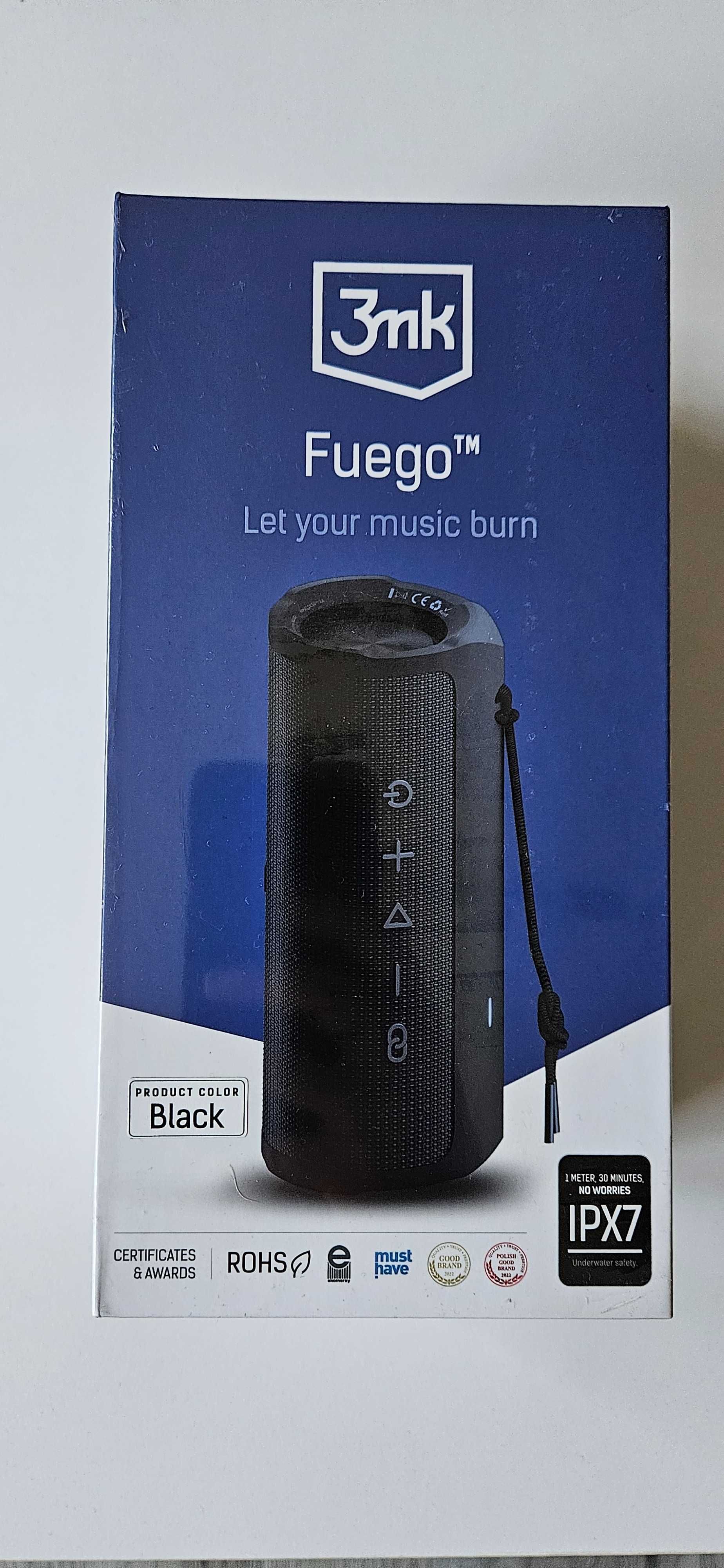 Głośnik Bluetooth 3MK Fuego Black