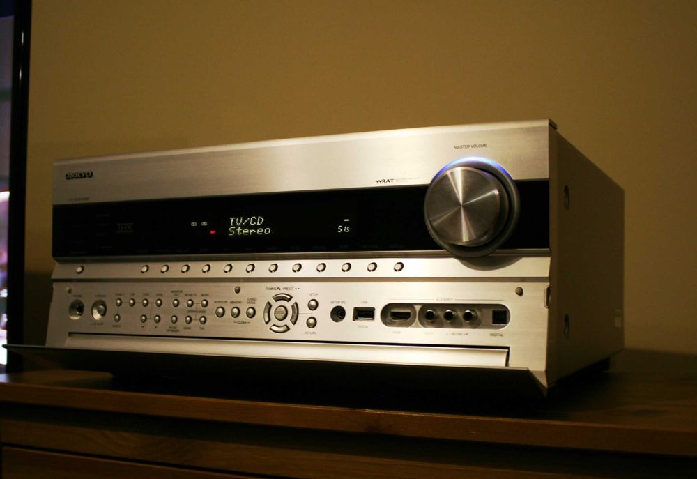 Wyjątkowy amplituner Onkyo Tx Nr 808 wzmacniacz 180 watt USB kino domo