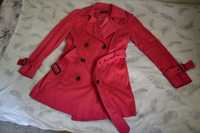Purpurowy płaszcz New Look 14 42 różowy malinowy