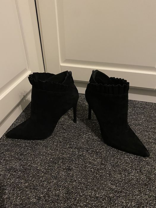 Botki Liu Jo Lola 05, czarny zamsz, r.38, IDEAŁ :)