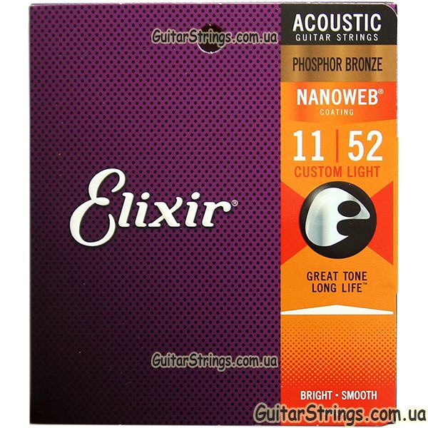Струны Elixir для акустики электро и бас гитары Оригинал, Вся Украина