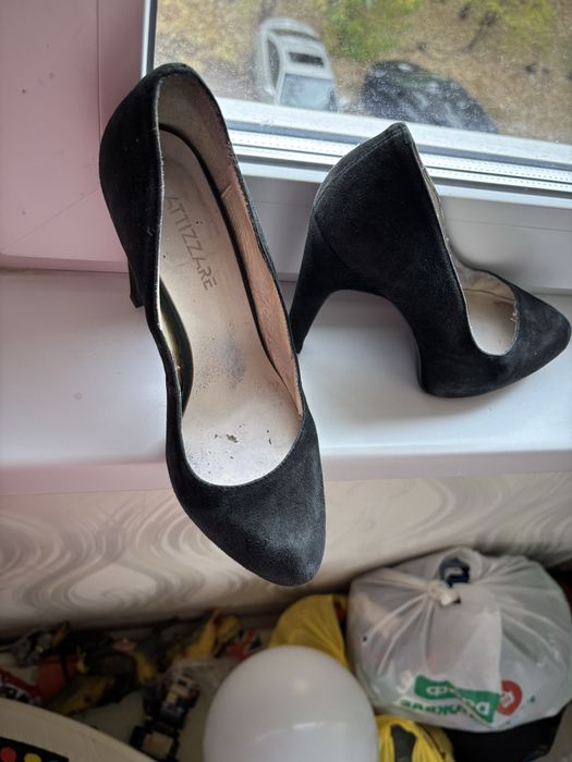 Туфлі 37 натуральна замша