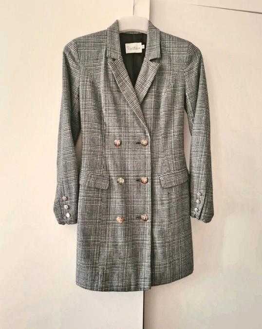 Sukienka w stylu marynarki z wełną Varlesca marynarka zakiet