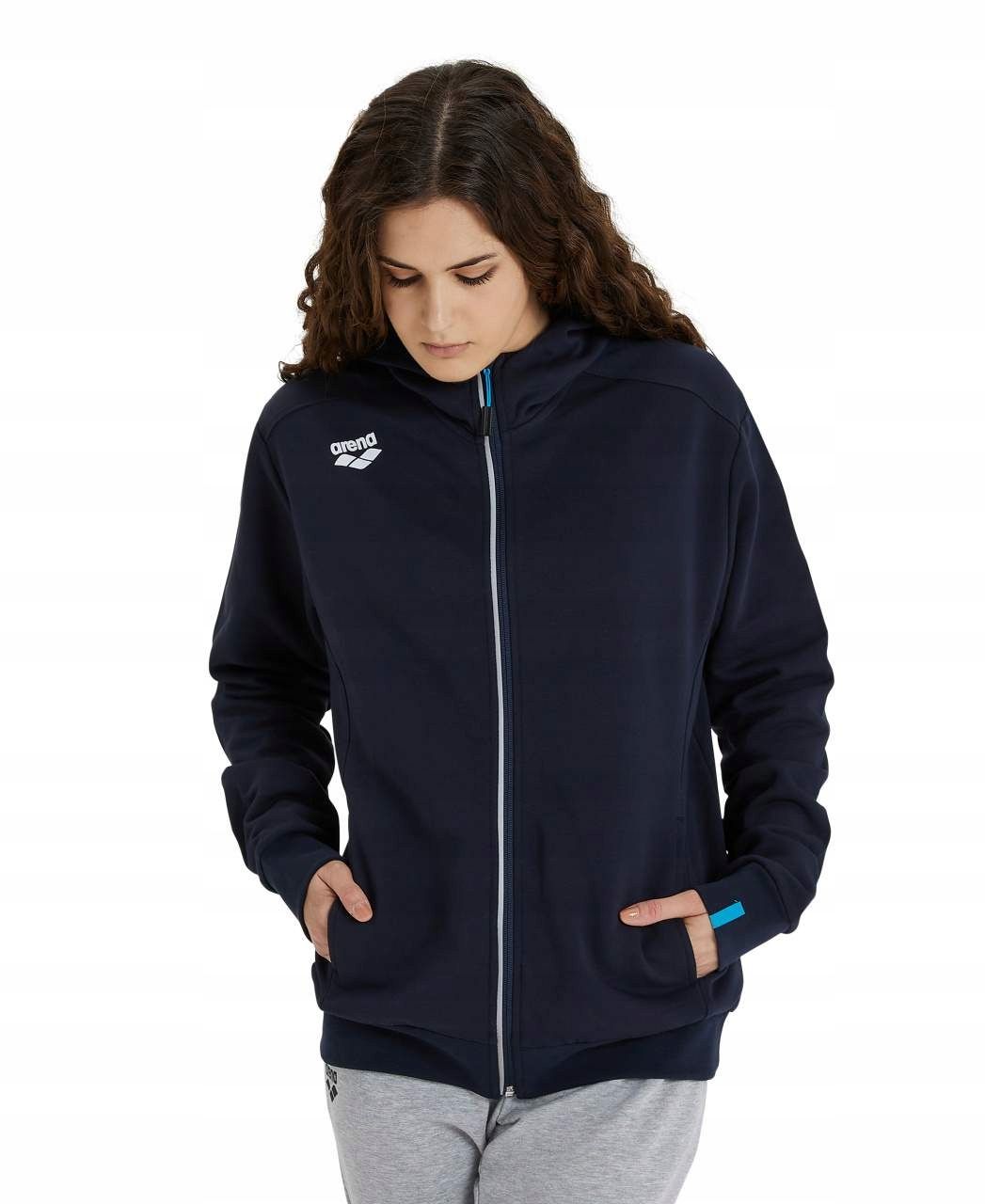 Bluza unisex Arena Team hooded jacket panel M