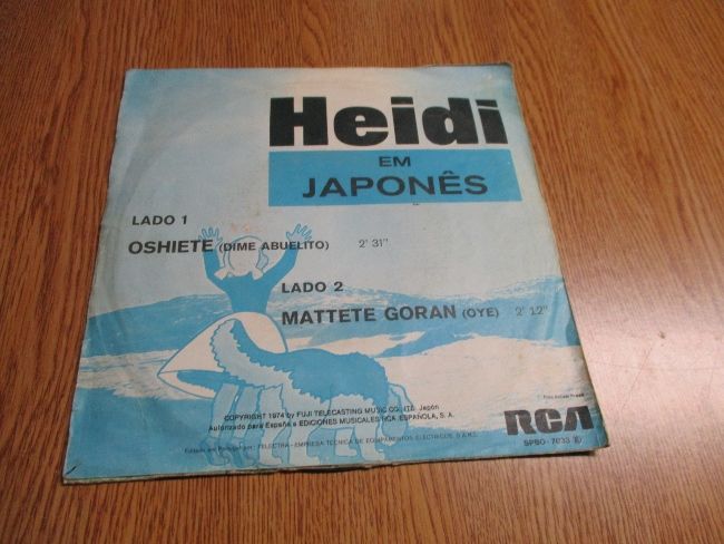 Discos vinil antigos series RTP infantis Heidi outros