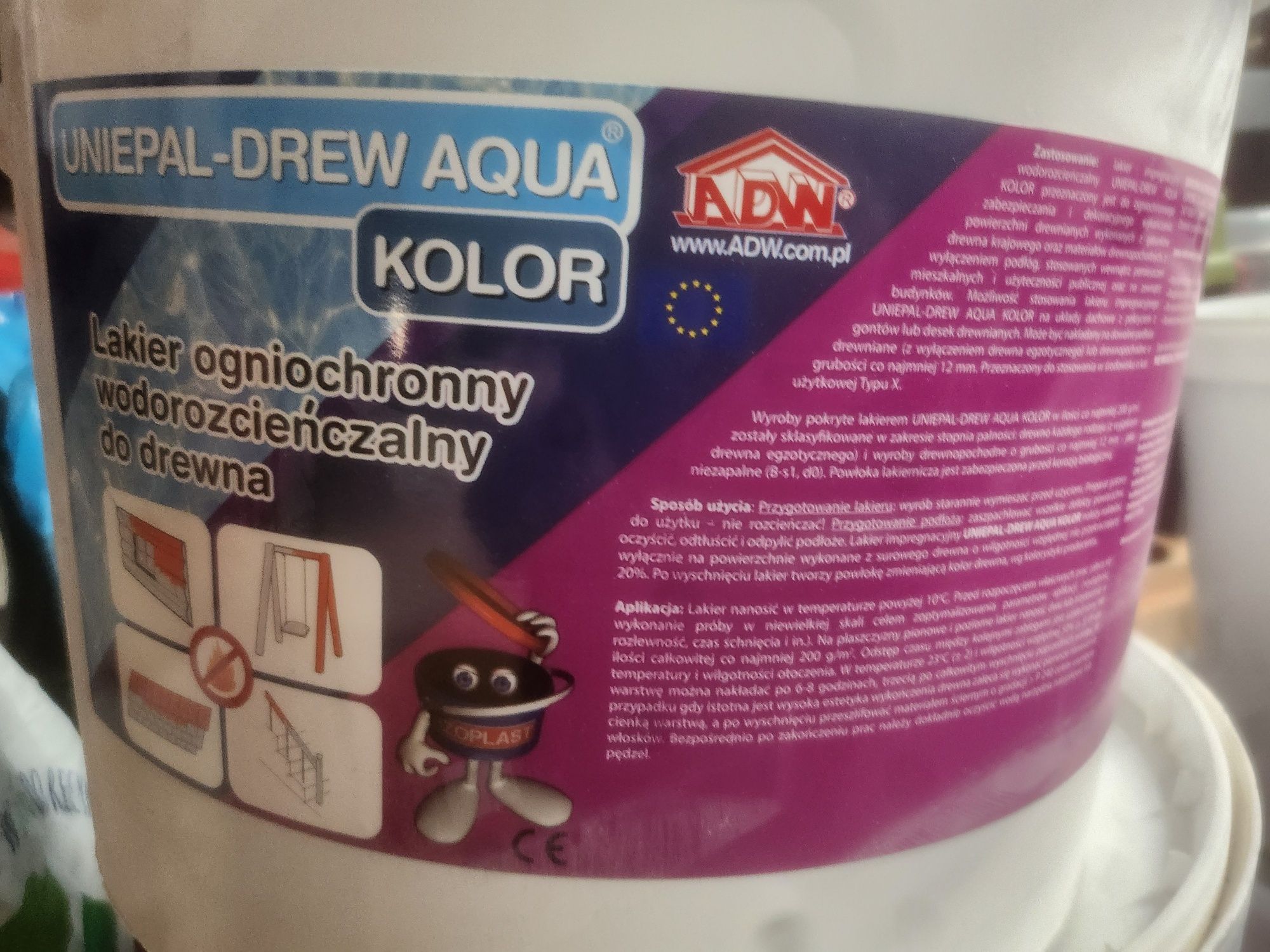 Sprzedam UNIEPAL-DREW AQUA Lakier ogniochronny do drewna 10L