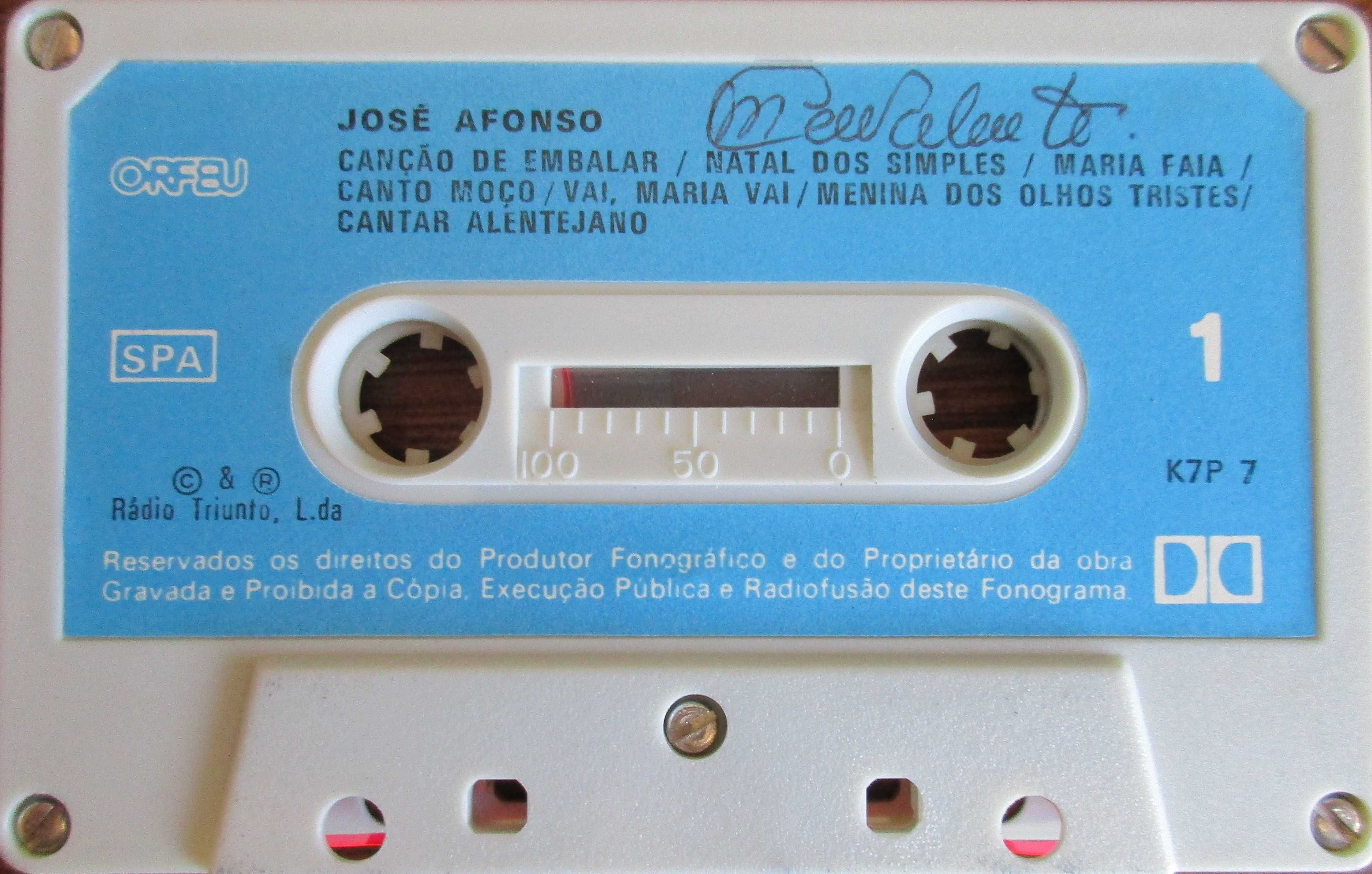 José Afonso - - - - - ( do álbum triplo) - - - - - K7