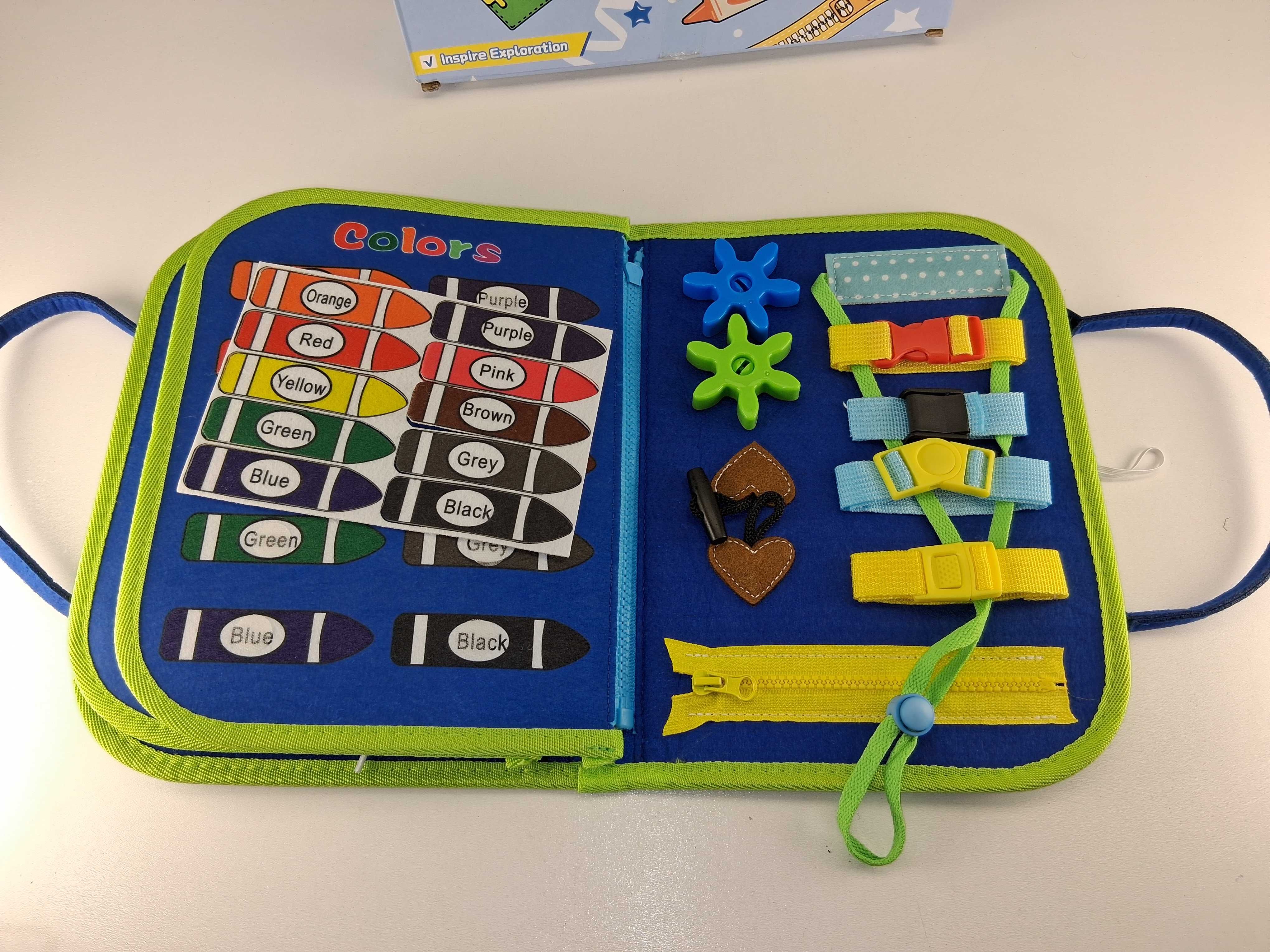 H045 GOLMUD Montessori Busy Board Edukacyjna Sensoryczna Tablica