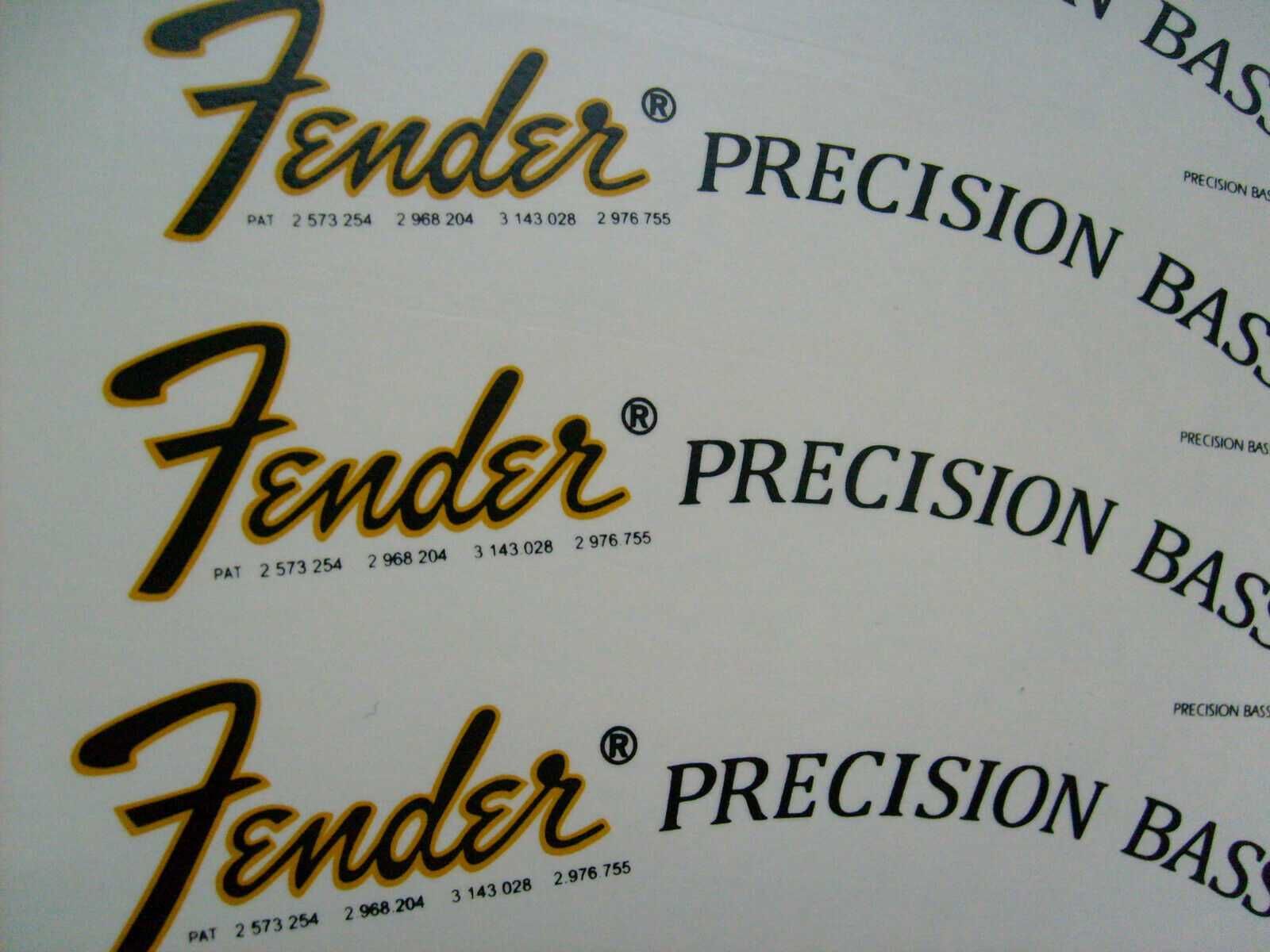 Gitara Fender Precision Bass Logo Nakleja