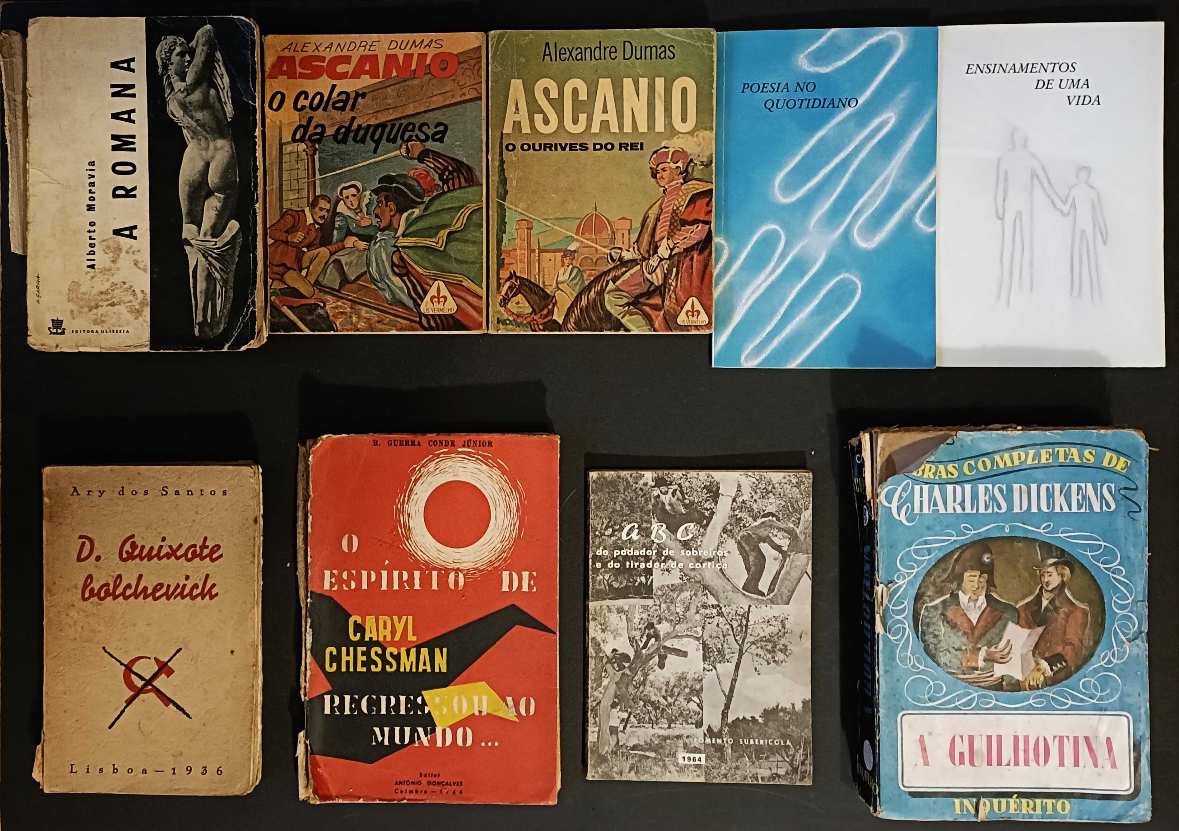28 livros, literatura variada, edições raras, Lote 140€