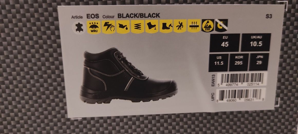 Buty Przemysłowe Safety Jogger EOS kl. S3 rozmiar 45