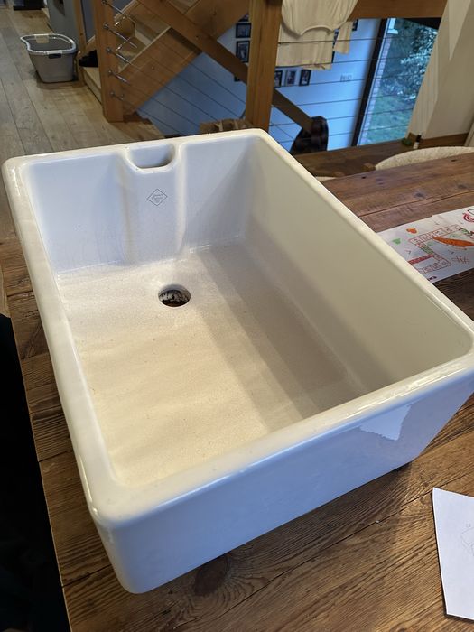 Zlew kuchenny. Belfast kitchen sink. Razem z szafka.