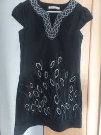 Sukienka oryginalna z listkami L/XL
