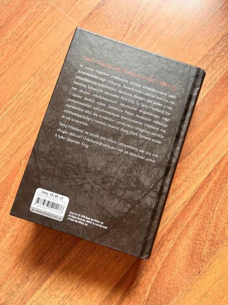Ksiazka Stephen King OUTSIDER