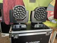 colorstage x 2 BEYE Roto 19x15W RBGW + case