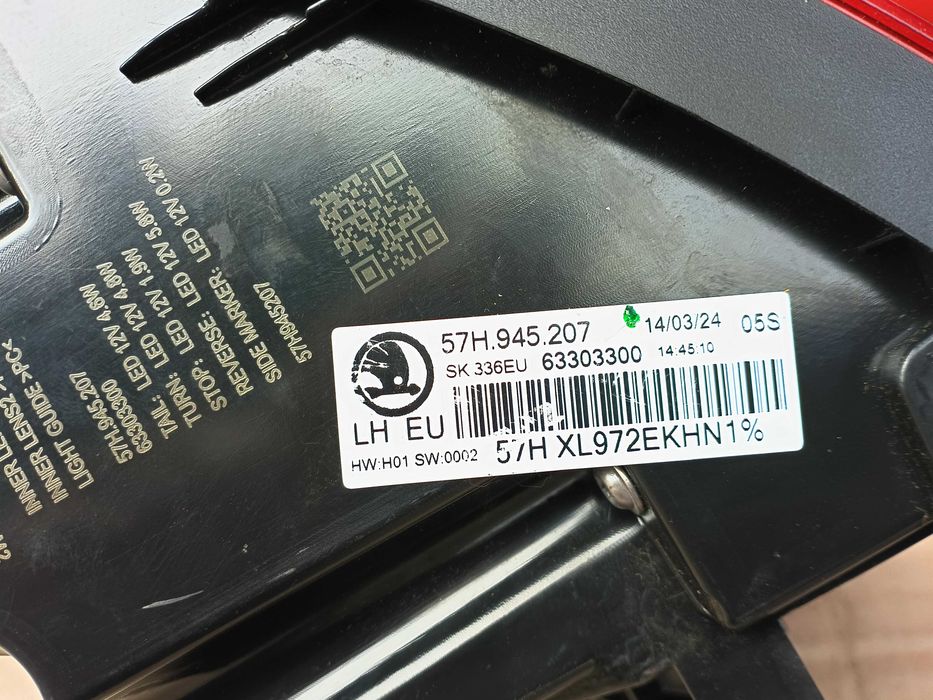 Lampa tył lewa Skoda Kodiaq 2024 57H nr4542