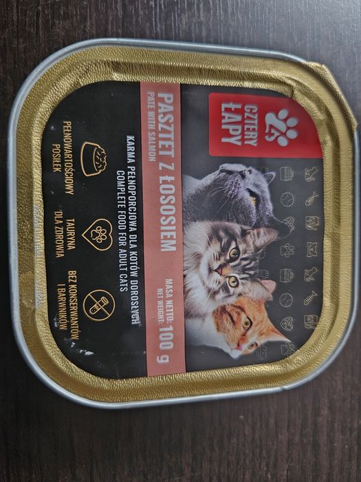 Pasztet z łososiem dla kota 100 gr