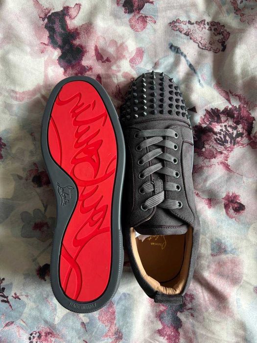 Christian Louboutin Junior Spikes grey r45 nowe Man