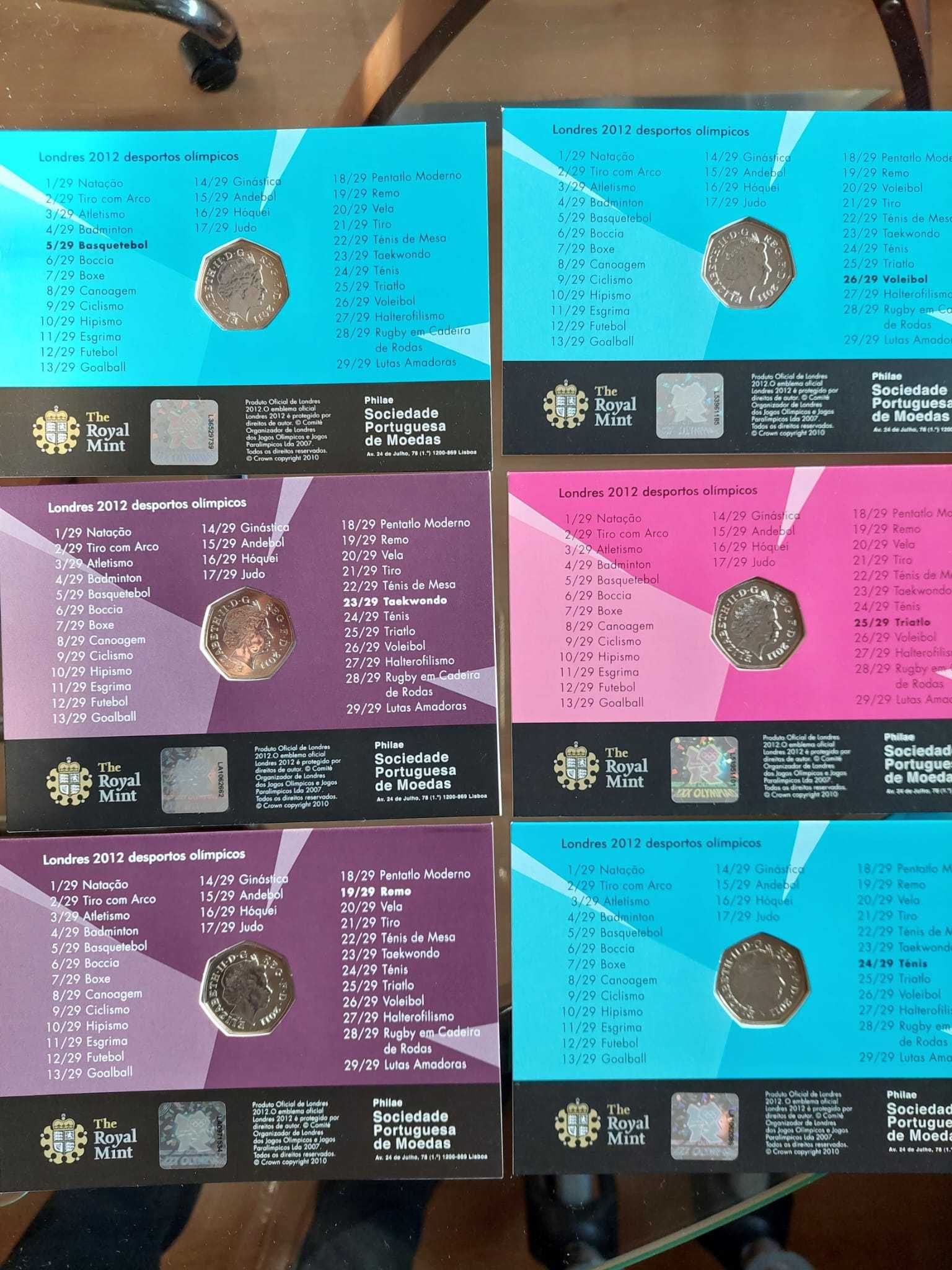 Coleção de Moedas Jogos Olímpicos LONDRES 2012