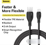 Кабель з чіпом Baseus USB to Ligtning 2.4A/ 1.2М Швидка Зарядка iPhone