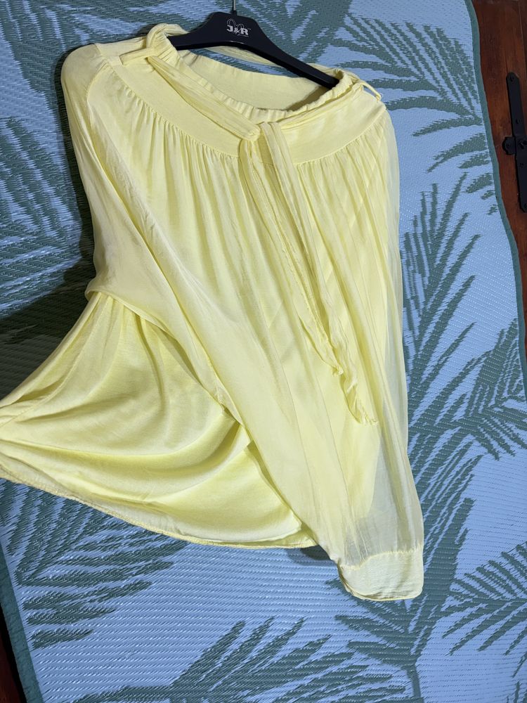 Piękna cytrynowa spódnica tiulowa