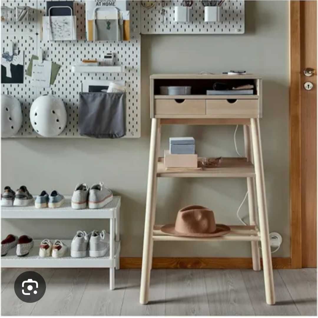 IKEA biurko stojące KNOTTEN, lita brzoza