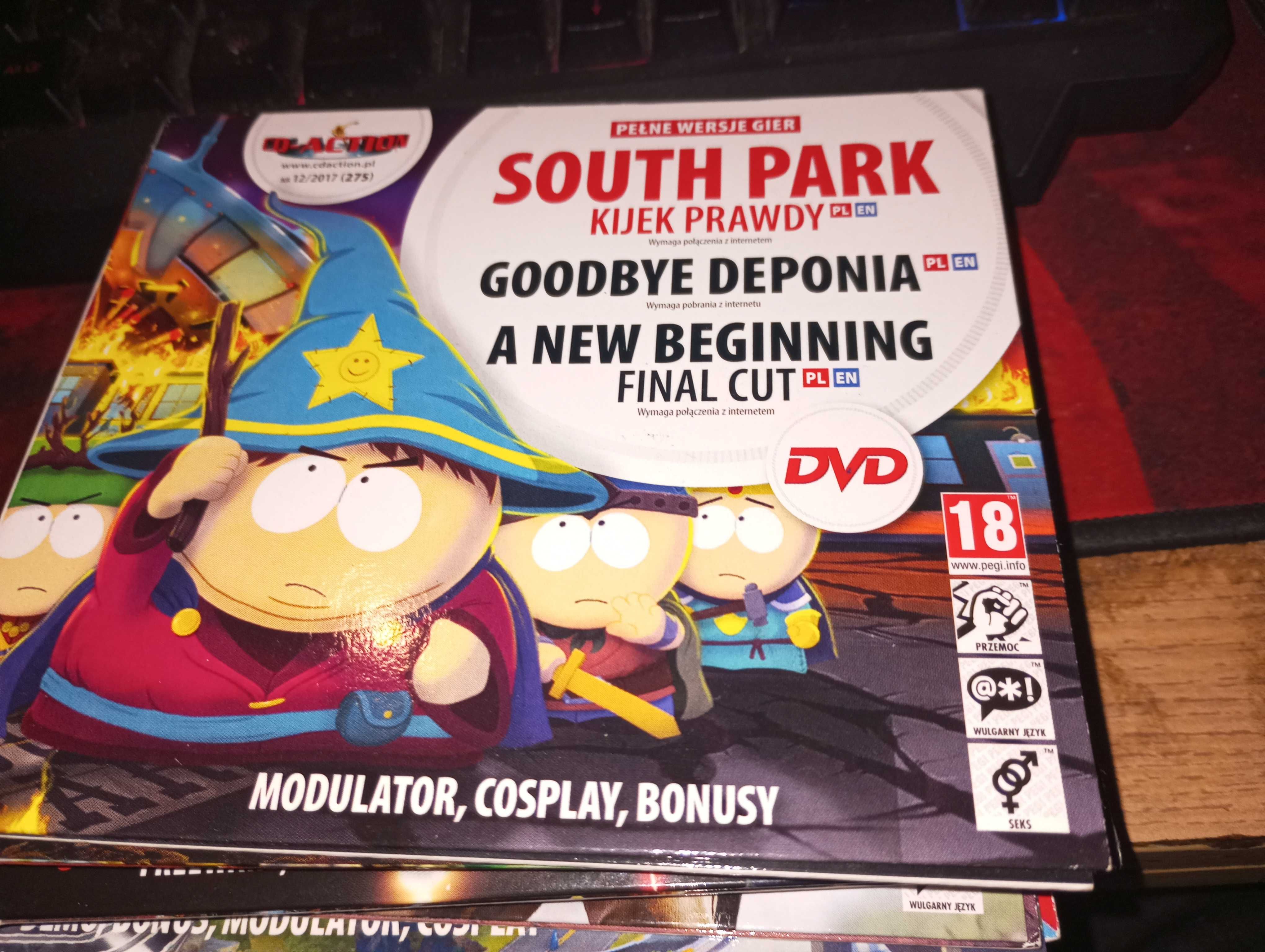 CD-ACTION 12/2017 #275 KOLEKCJONERKA South Park Kijek Prawdy PL + INNE