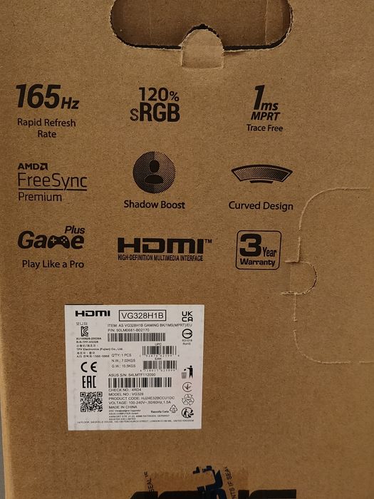 Новий! Ігровий Монітор Asus Tuf Gaming VG328H1B 31.5