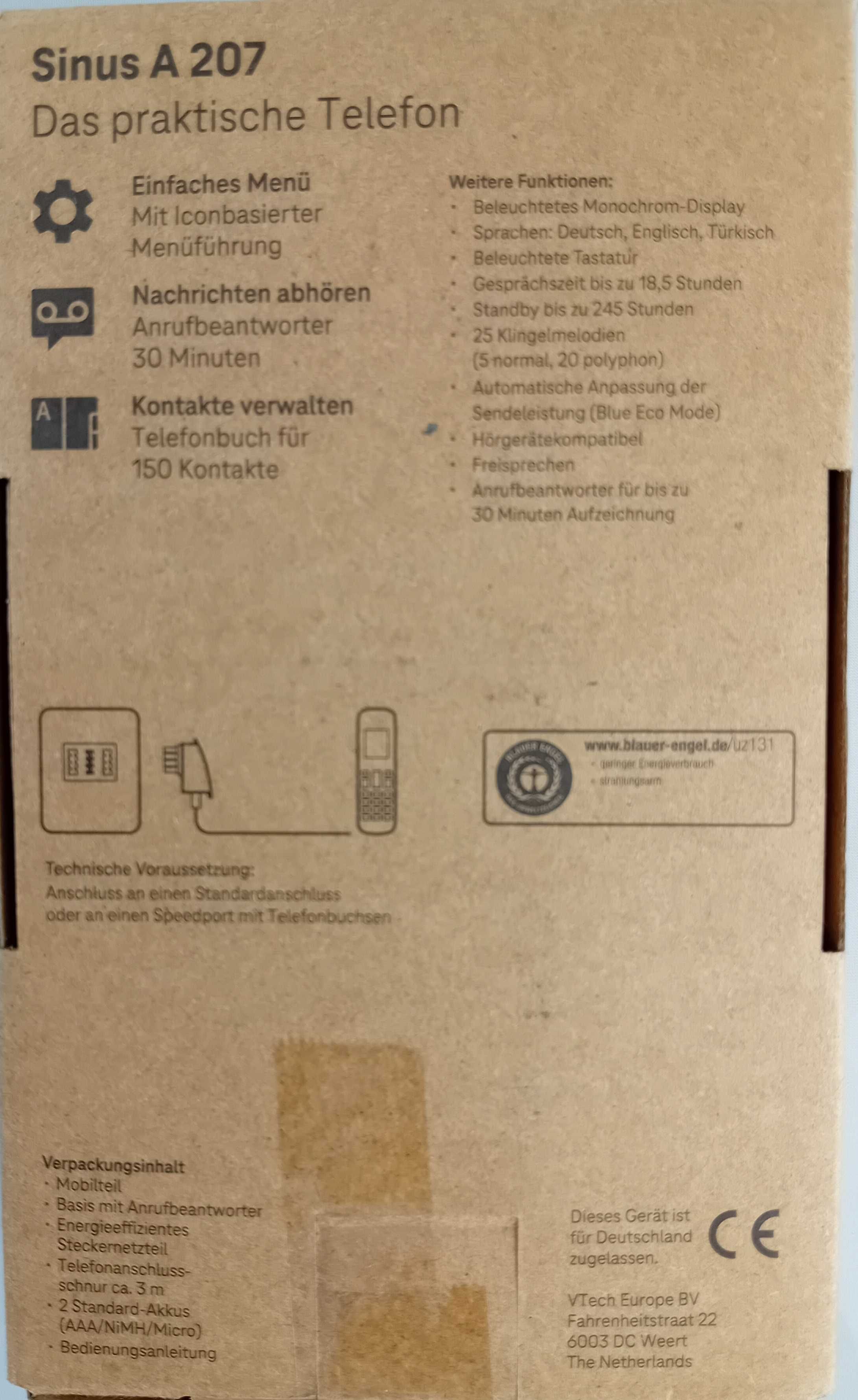 Telekom Sinus 207 telefon bezprzewodowy VTECH