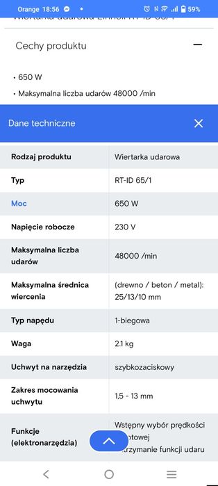 Wiertarka udarowa
