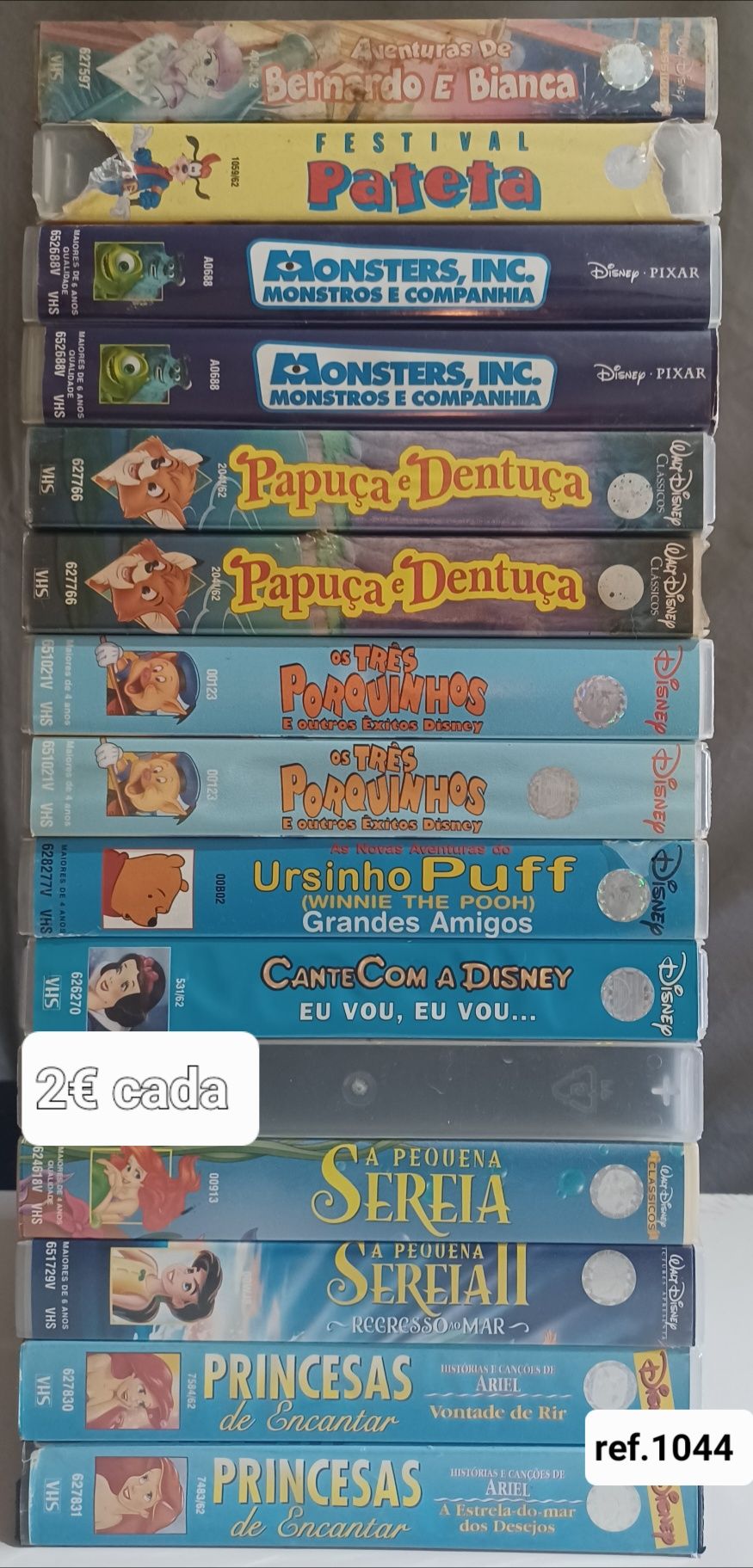 Cassetes de vídeo VHS