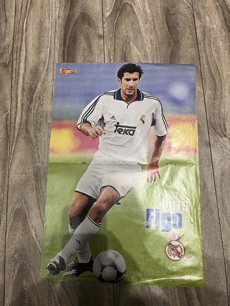 Plakat dwustronny  Chris Webber/ Luis Figo