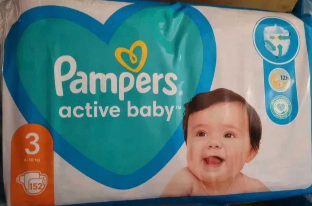 Pieluszki pampers active baby 3 - 152szt